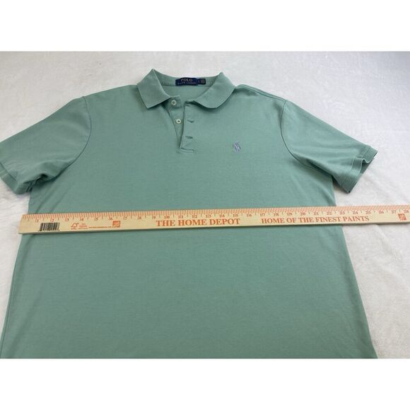 POLO RALPH LAUREN CLASSIC FIT 100% COTTON SMOOTH KNIT SHIRT SAGE GREEN Sz XL - Picture 8 of 9